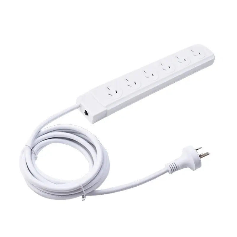 Smart Power Strip SAA Certificated 3 Pin Plug AC Outlets Ports Extension Board Custom Length