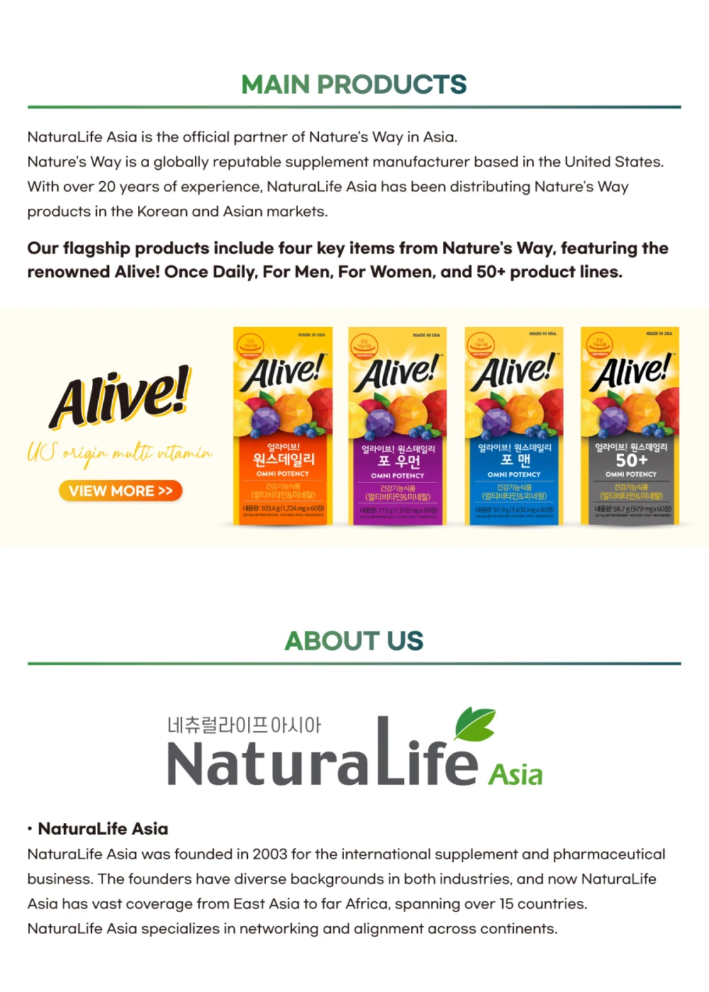 South Korean Supplier Wholesale Multivitamin Alive! Once Daily 13 Kinds ...