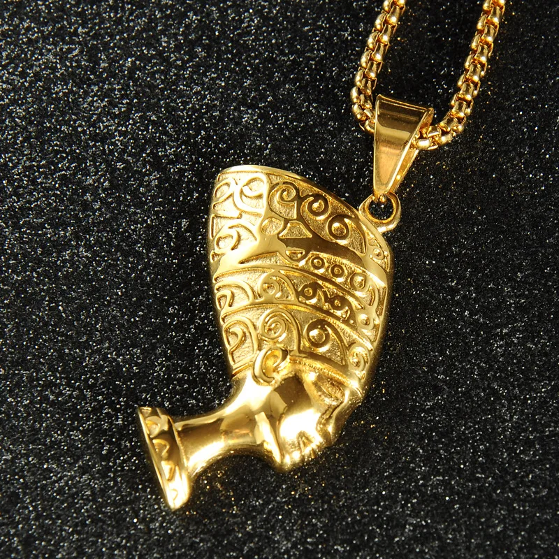 ステンレス鋼18k金メッキエジプト女王ネフェルティティクレオパトラ  