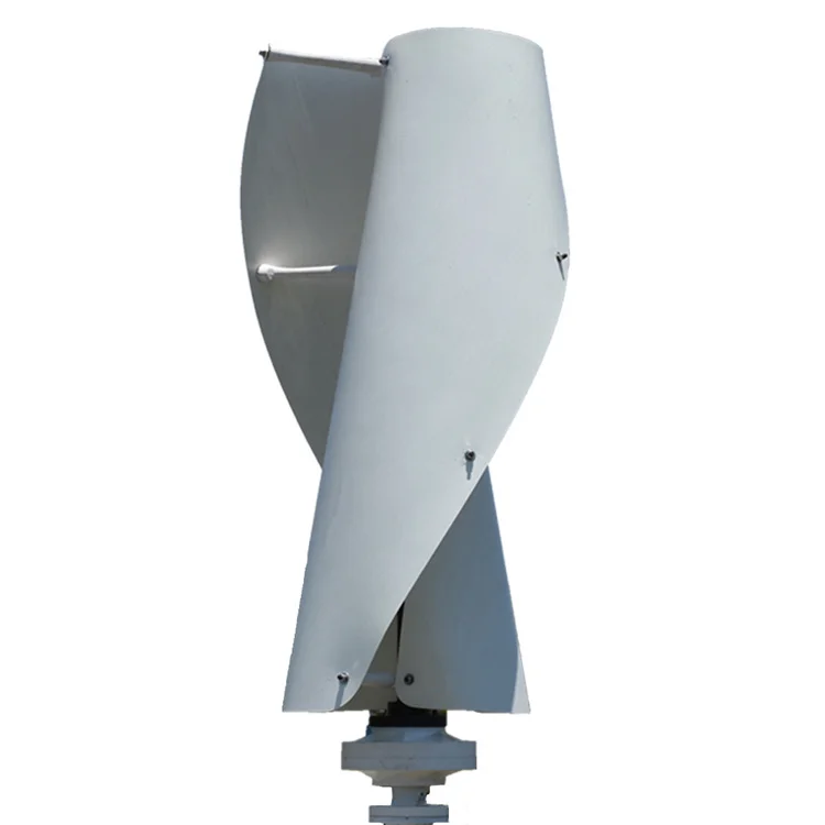 Spiral Vertical Axis Wind Turbine Generators System 1000W 2000W 3000W 5000W Home Use Low Rpm Wind Turbine