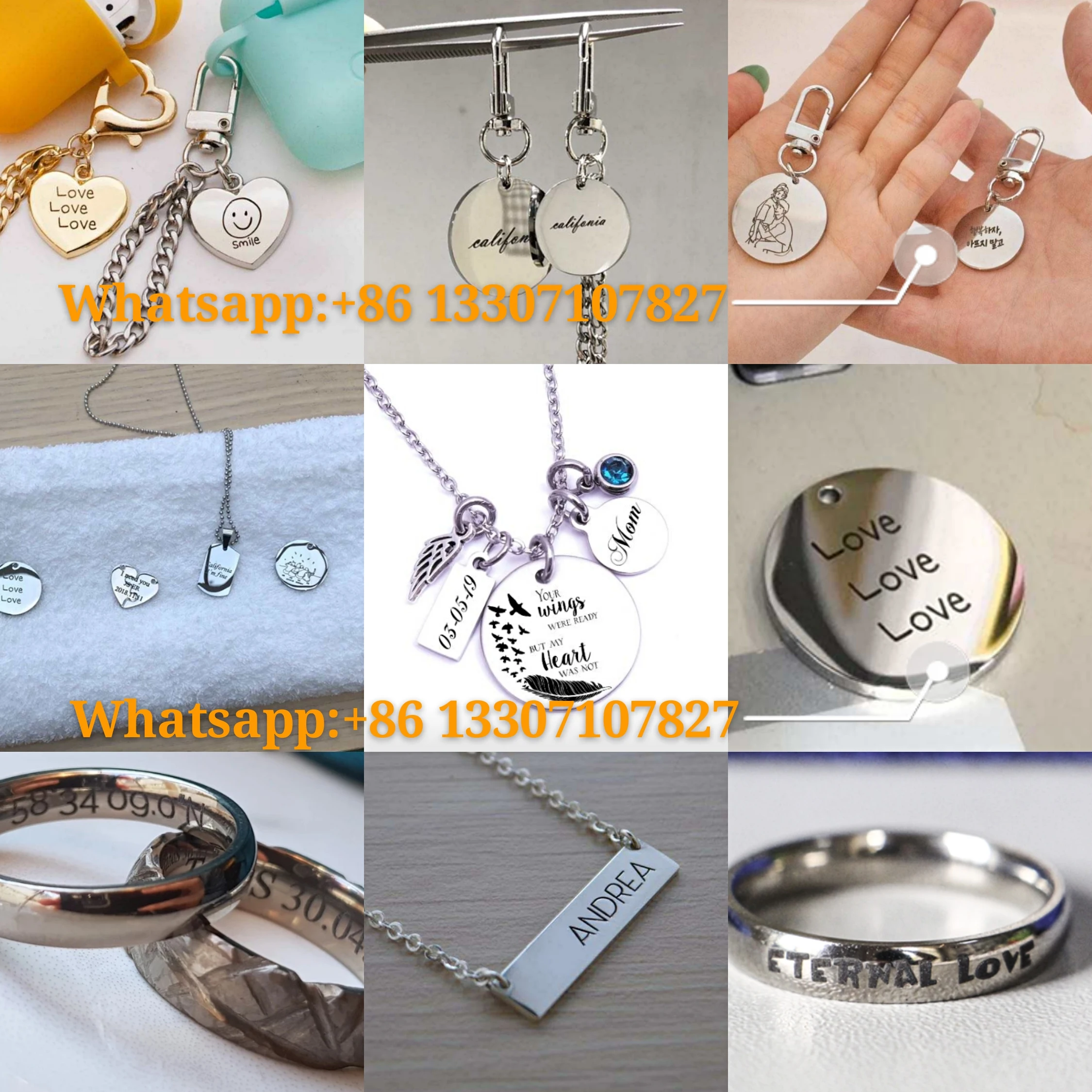 Gold Chain Making Machine Jewellery Machines Stamped Ring Named Ring Laser Engraving Machine
