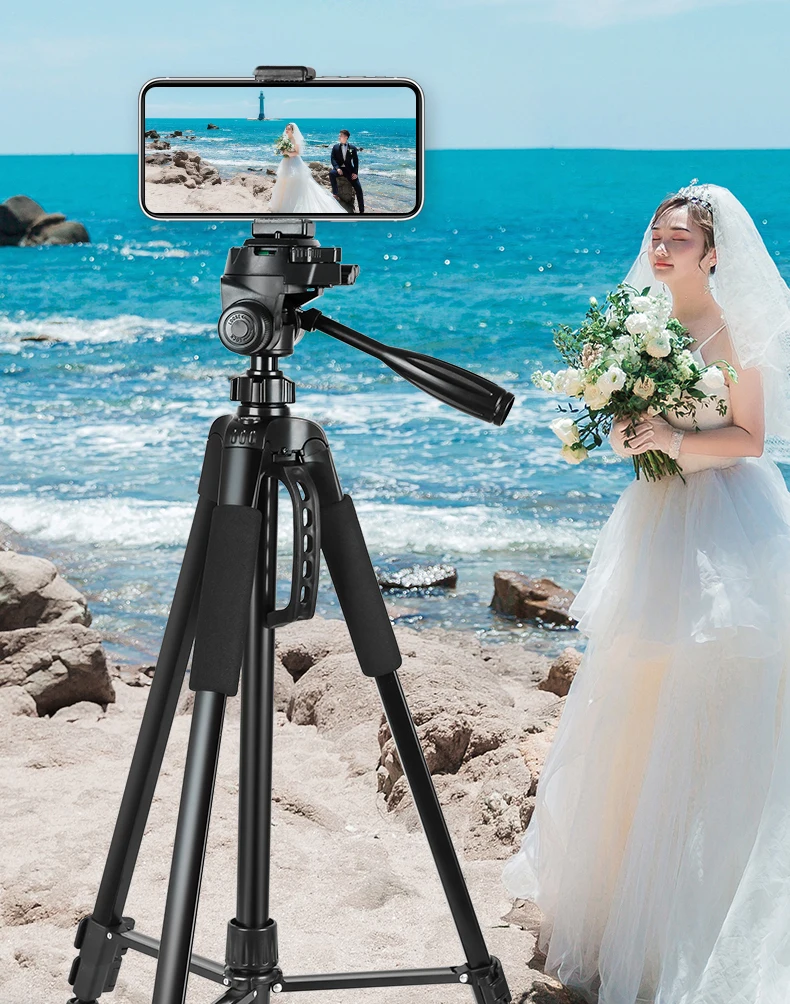 Mobile Phone Tripod Stand Photography Dslr Camera Tripods Ring Light  Stand Portable Aluminum Travel Tripod