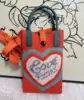 Orange Heart with "LOVE"