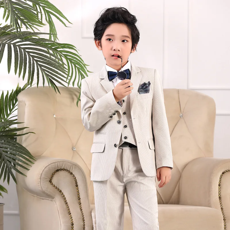 Custom Made Children Clothes Boys Korean Boy White Suit Kids Formal Suit