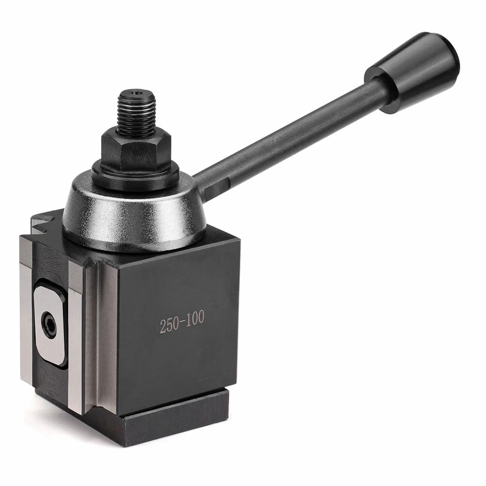 Porte-outils à Changement Rapide T2 Pour Tours Colchester Et Harrison - Bloc 98x98x72mm, Capacité 28mm