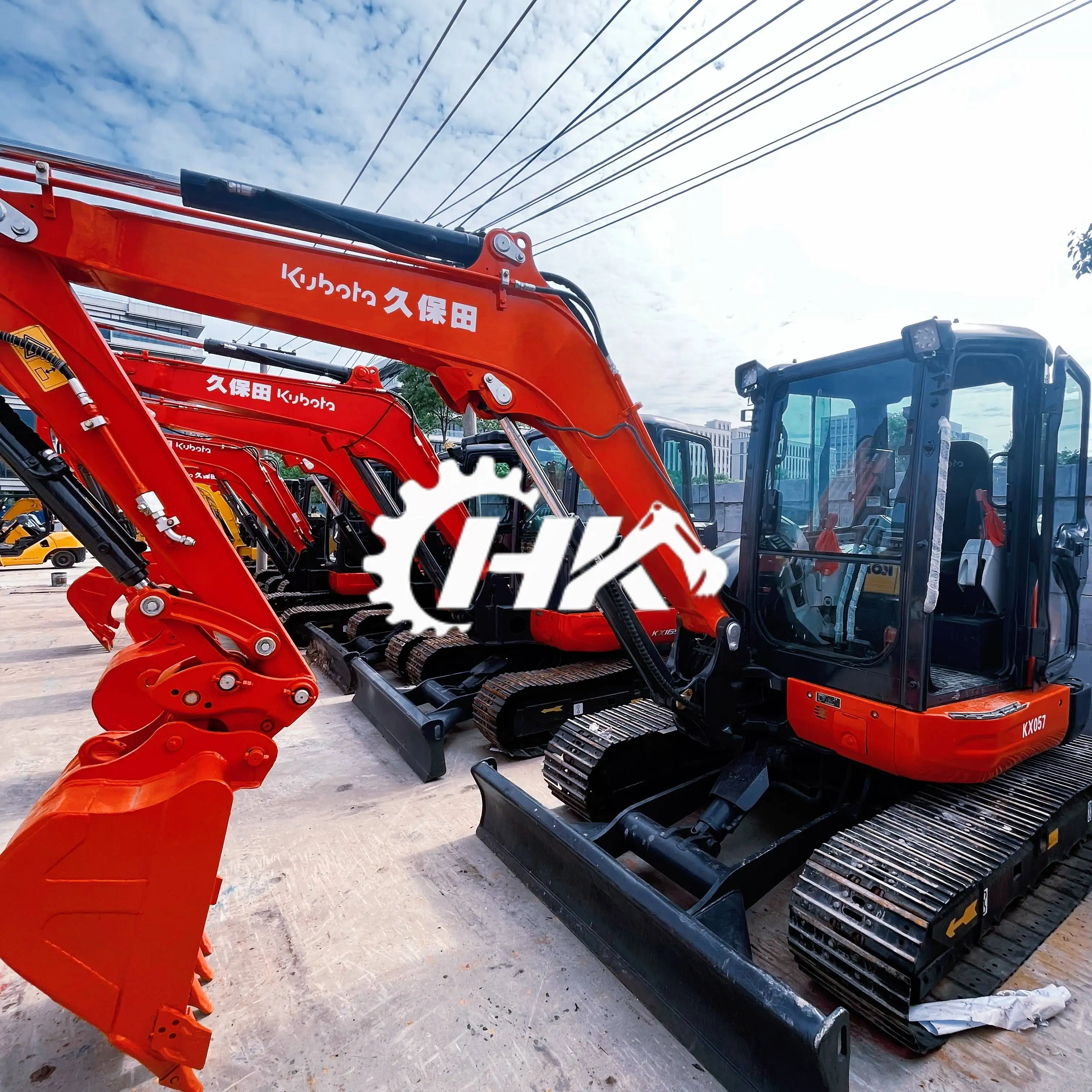HANG KUI KUBOTA Kx057 5.7tons 90%new Original Japanese with EPA,CE Agricultural Used Kubota057 Excavator for Digging