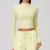 Crop Top-Giallo crema