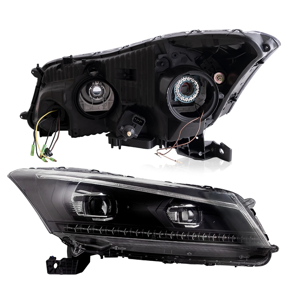 Vland Auto lighting system Head light lamp 2008-2013 Led Car Headlight For Honda Accord Headlamp details