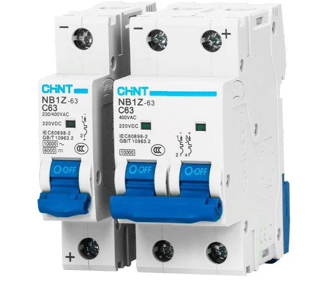 NB1Z-63 1P C63 DC Circuit Breaker - 10KA Breaking Capacity