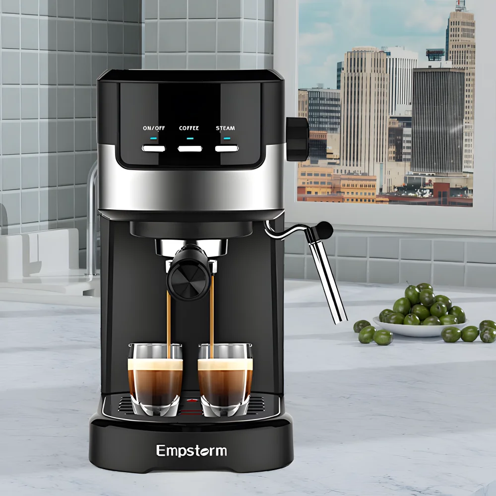 Manual Espresso Maker Semiautomatic Coffee Maker With Overheat And