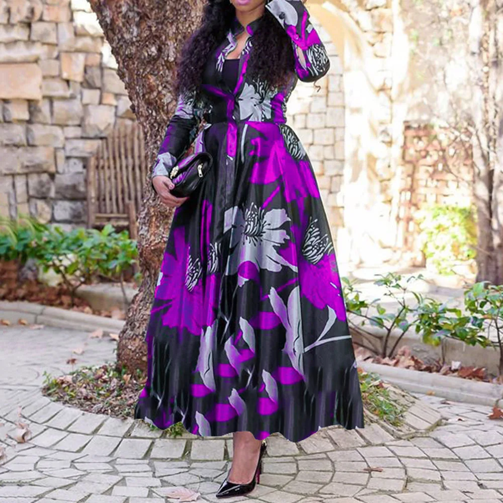 long sleeve drop waist dresses Striped Wrap Drop Waist Dress main image 0