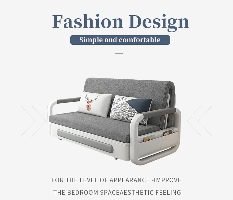 Modern Living Room Furniture Set - Sofa Bed with Storage