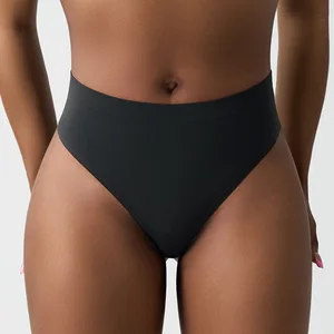 Seamless Women's Breathable High Waist Brief High Elastic Nylon Fabric Yoga Underwear Soft Custom Logo Panties