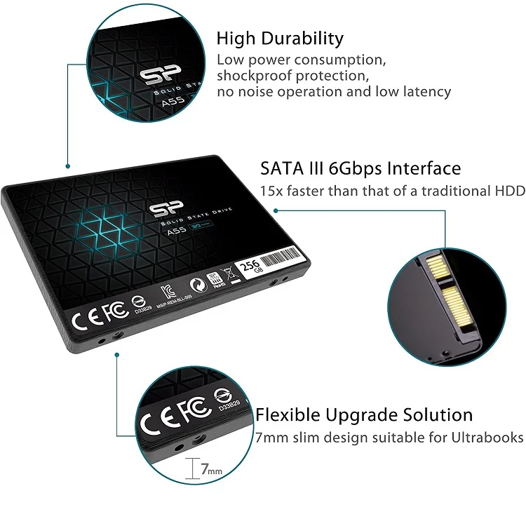2.5 In Form Factor Internal Solid-State Drives 256 GB Storage - Foto 3
