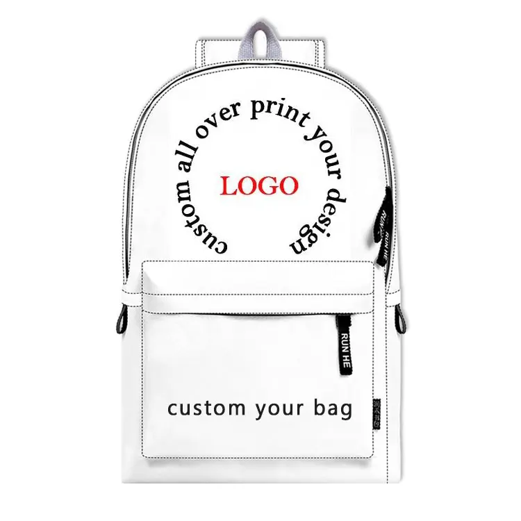 Custom Sublimation Full Color Print Anime Backpack Cute School Bags for Girls Boys