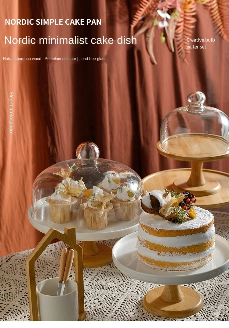 Cake Stand Cupcake Holder Cake Stands Golden Cake Plate High Glass Cover  Dessert Dessert Table Decoration Display Shelf Tray Try Plate Cake Stands  Cake Display Serving Tray (Size : S) : Amazon.in:
