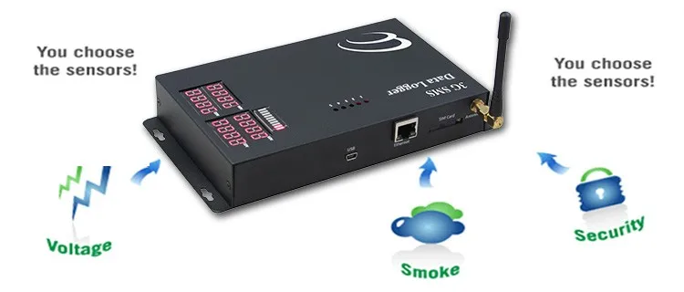 Temperature Humidity Gsm Real-time Monitoring Data Logger Fridge Freezer Gsm Sms Temperature Alarm