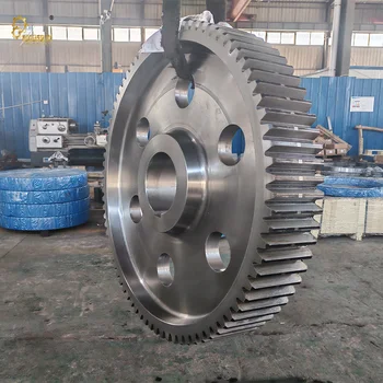 CUSTOM LARGE AND HEAVY DUTY BIG MODULE HERRINGBONE GEAR DOUBLE HELICAL BALL MILL BULL RING GEAR FOR SAG MILL GRINDING MILLS