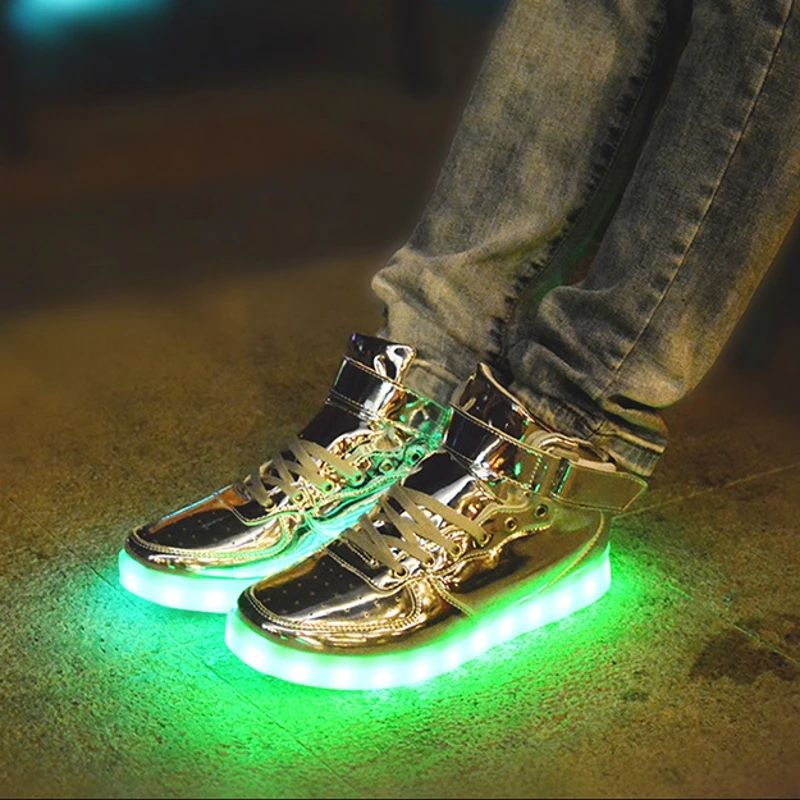 adult flashlight rechargeable shoes Adult Led Light Up Skateboard Shoes Kids Flashlight Fitness Training Shoes Children's Fashion Sneakers Usb Rechargeable
