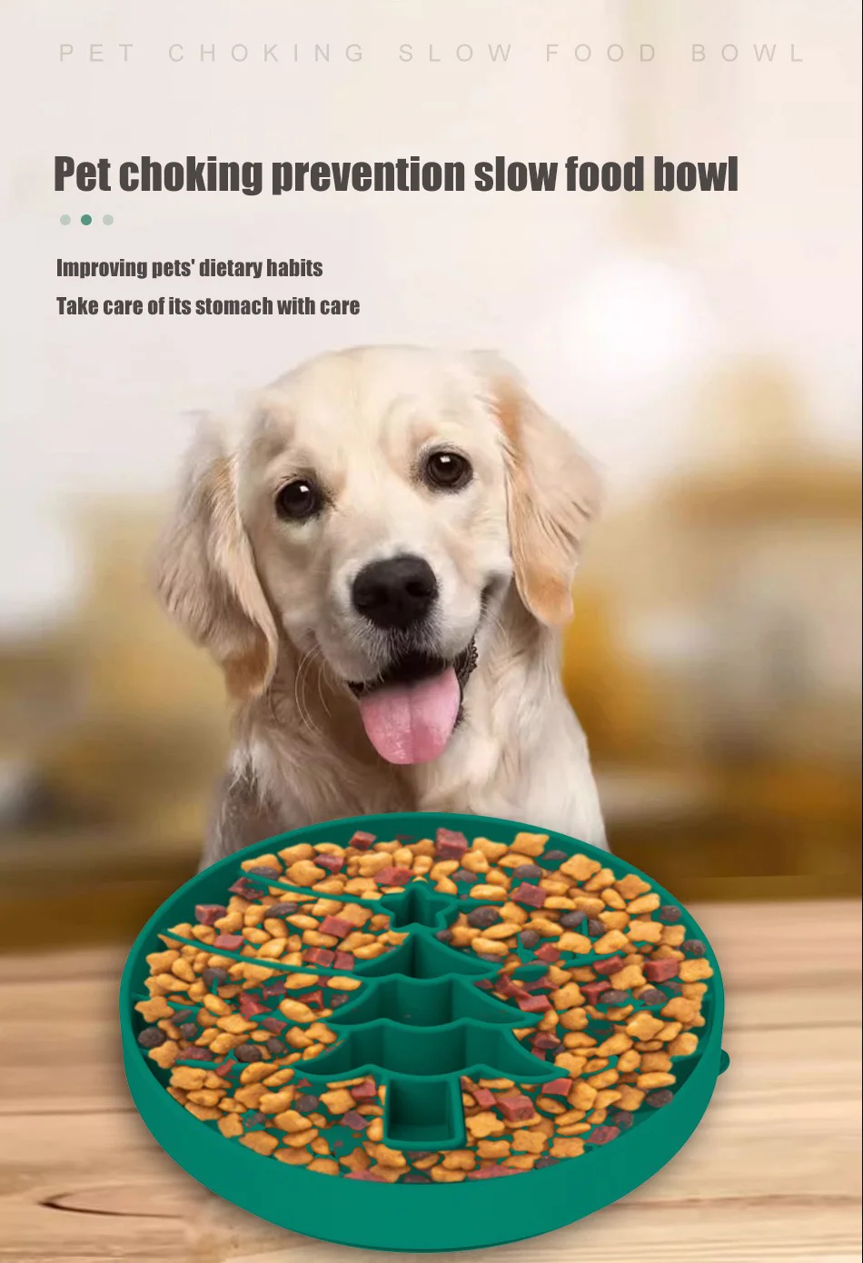Christmas Slow Food Dog Bowl Silicone Slow Food Bowl Suction Cup Licking Mat Anti-choking Food Bowl manufacture