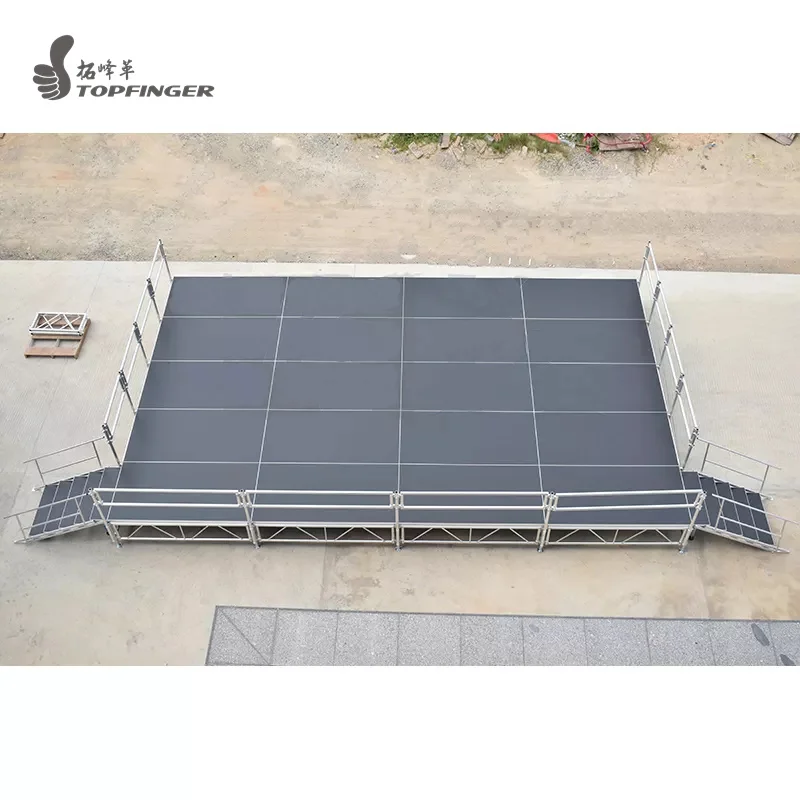 Aluminum Adjustable Stage Cheap Used Cheap Wooden Platform Banquet Portable Riser Outdoor Event Stage for Sale