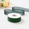 2.5cm silk ribbon dark green 1 yard (100 yards/roll)