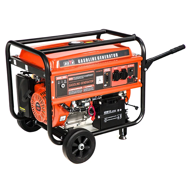 BISON Electric Power Generator 3phase 18hp Engine 7.5 Kva Small Gasoline Generator