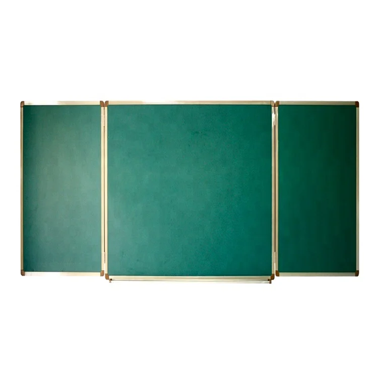 Foldable Green Board Magnetic Chalkboard with 3 Elements Writing Surface