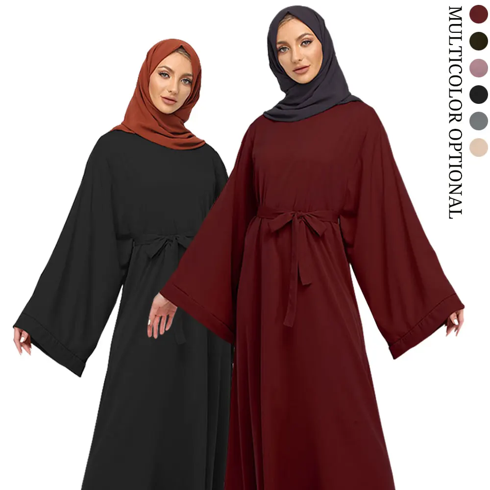 2022 new Islamic Dubai Muslim Women Abaya ramadan Full Cover Ramadan Thobe Gown One Piece Prayer Outfit Prayer Dress
