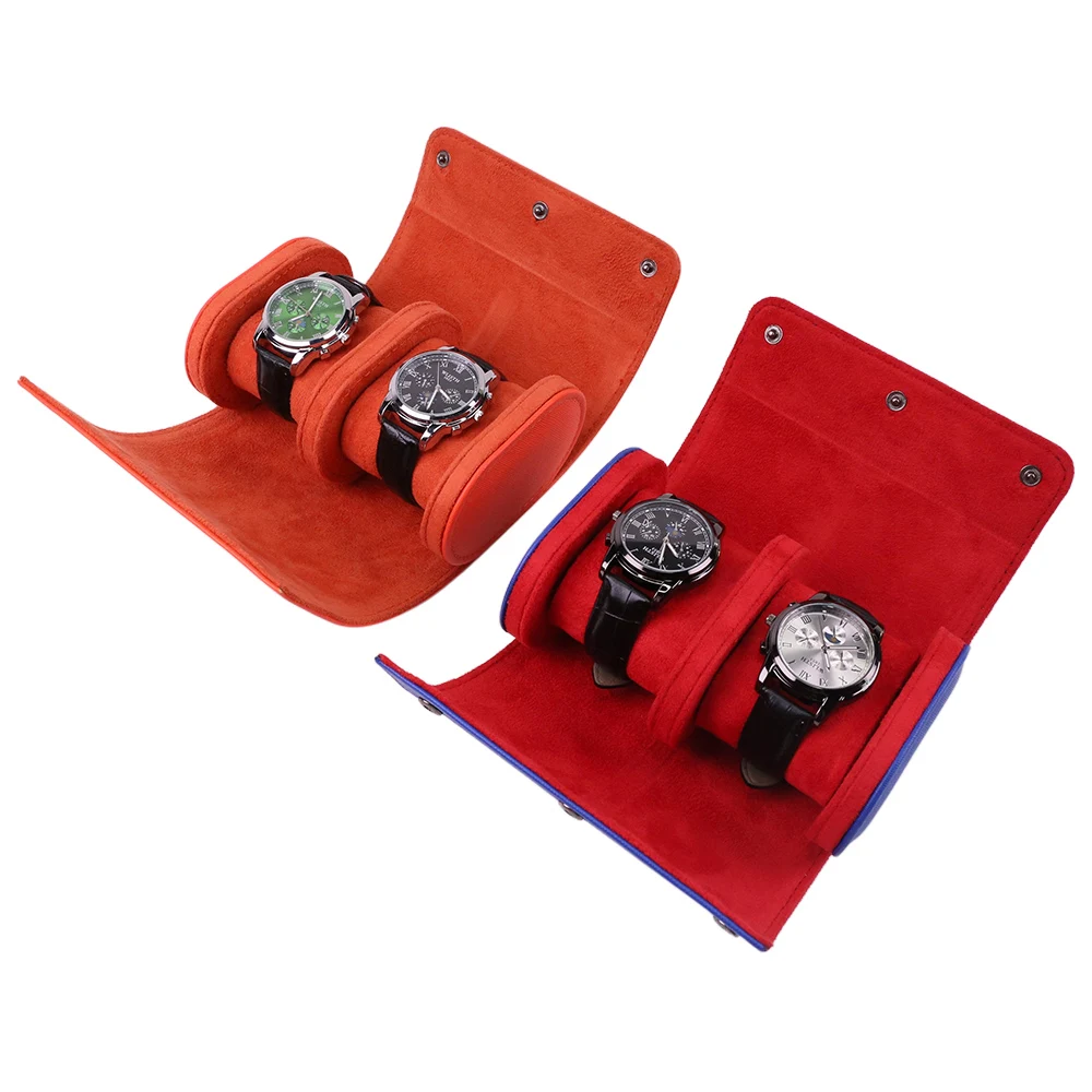 Étui à montres en similicuir à deux compartiments JBW1013W-2