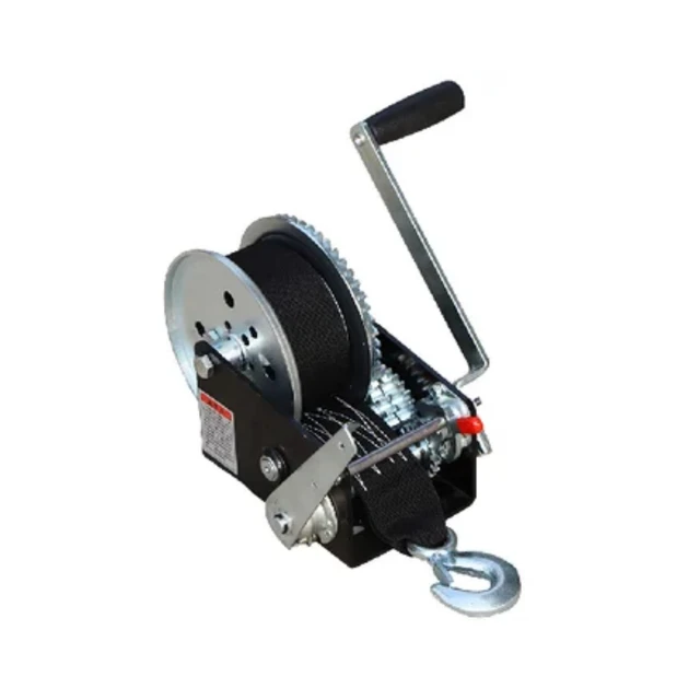 1200lbs 50MM boat winch with webbing manual hand winch