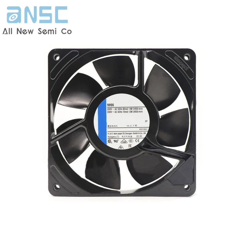 Original Centrifugal fan 9956 12025 230V 14/12W Double ball bearing cooling fan