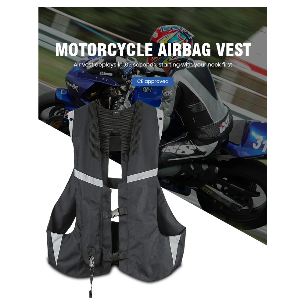 Прочные светоотражающие ленты, водонепроницаемые мотоциклетные подушки безопасности унисекс