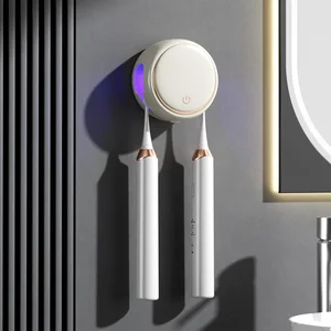 Wall Mounted Electric Toothbrush Holder with UV Sterilizer New Design Multi-Purpose Teeth Whitening Accessory