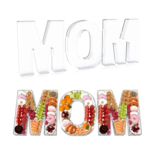 Acrylic Letter Box, Reusable Fillable Letter Cake Candy Dish Display Serving Tray for Birthday Anniversary Party Decoration manufacture