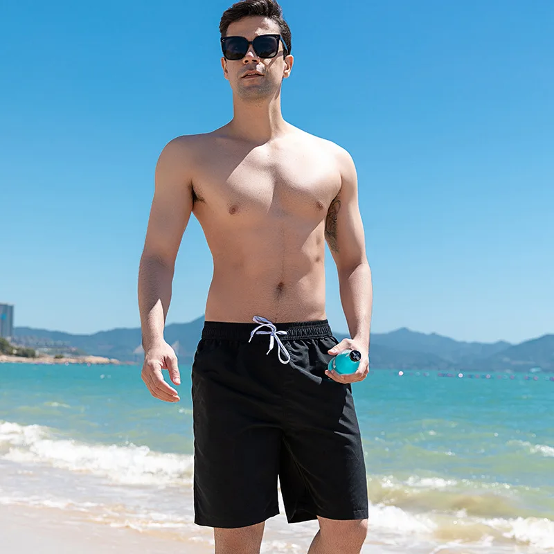 Custom Printed 3d Men Pants Summer Pure Color Beach Wear Wholesale Loose Men's With Pocket Swimwear Shorts143_voghion.com