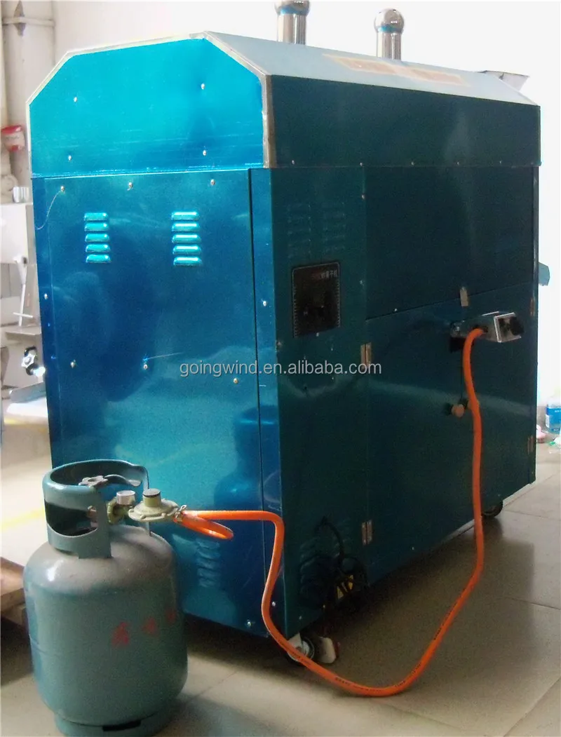 Good Price Automatic Small Chestnut Roasting Machine Auto Mini 220v Cashew Nut Almond Rotary Drum Electric Gas Roaster for Sale
