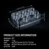 Clear 8Holes PET Chocolate Packaging Tray
