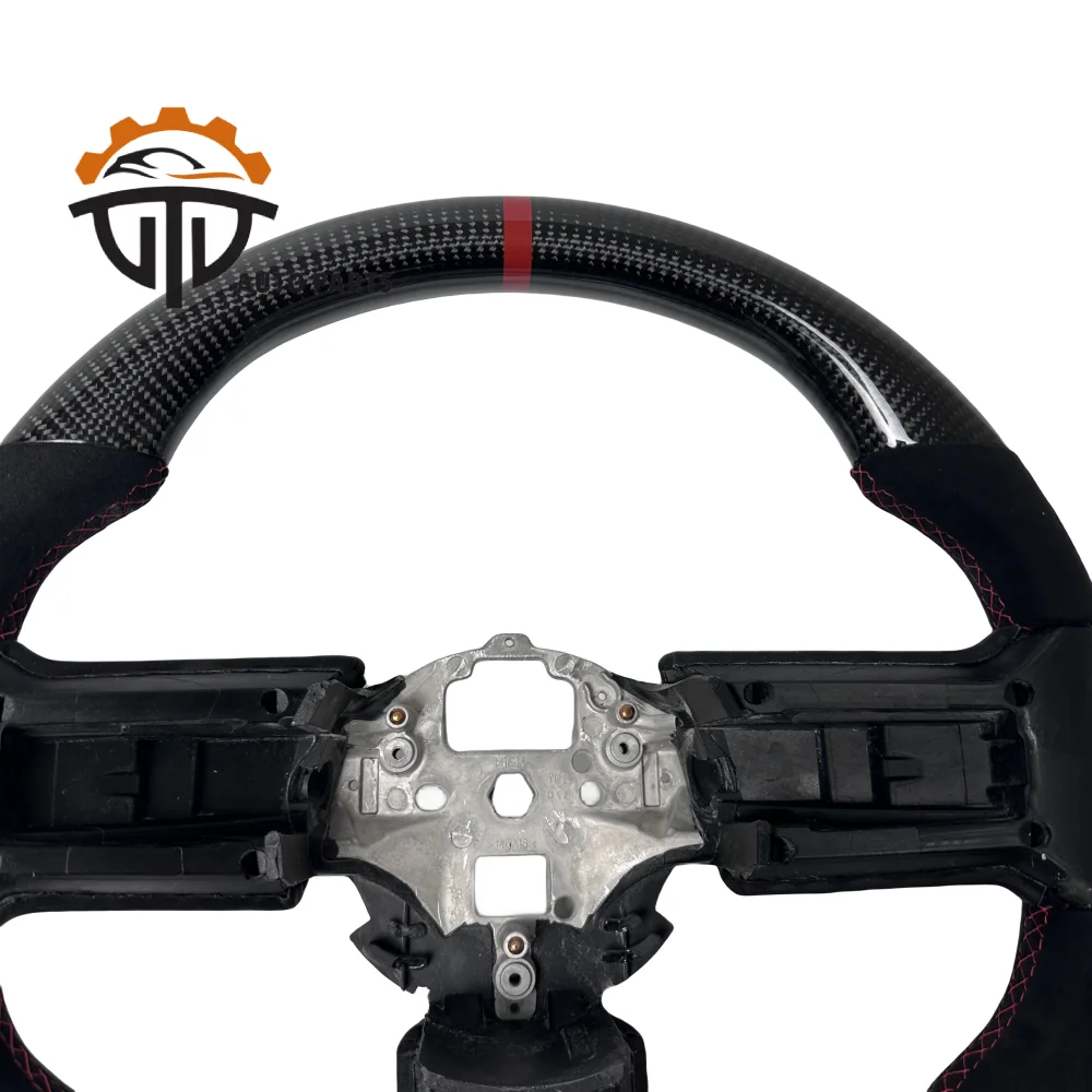 D Shape For Ford Mustang 2004-2009 Leather Carbon Fiber Steering Wheel ...