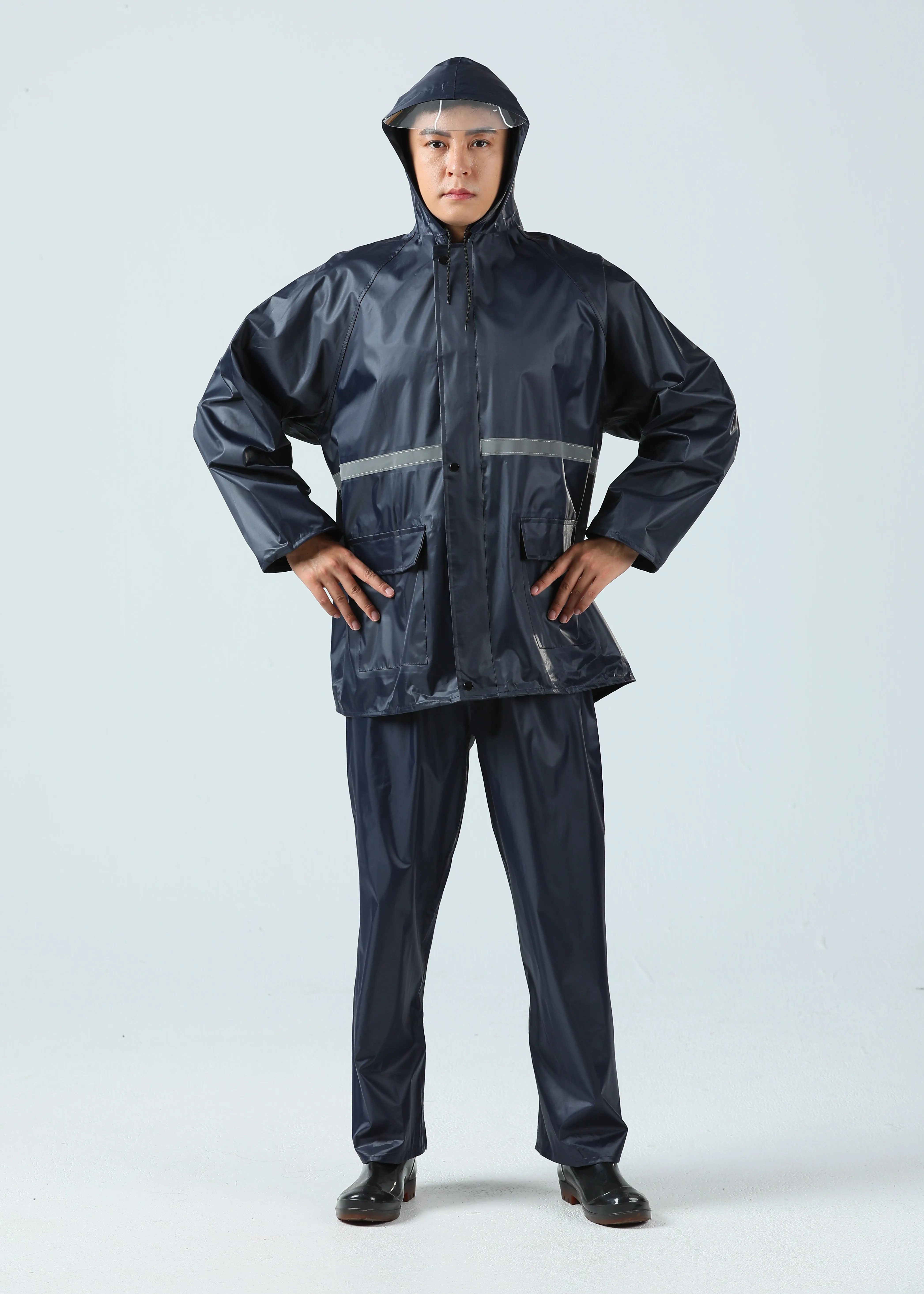 Top Selling Pvc Reflective Cheap Rain Coats A Adults Waterproof