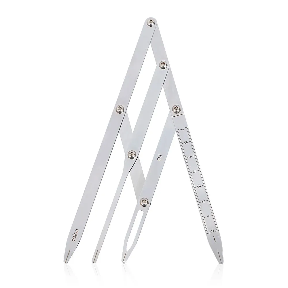 KMC Plastic EYEBROW RULER Golden Mean Calipers Measuring Designing Eyebrow Stainless Steel Golden Ratio Callpers