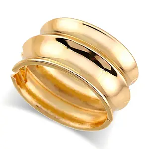 High-quality  Retro Geometric Irregular Round  Alloy Bangles Temperament Female Cuff Gold Silver Fashion Bracelets & Bangles