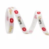 White-"Kisses" Text & Lips-1cm*10yds