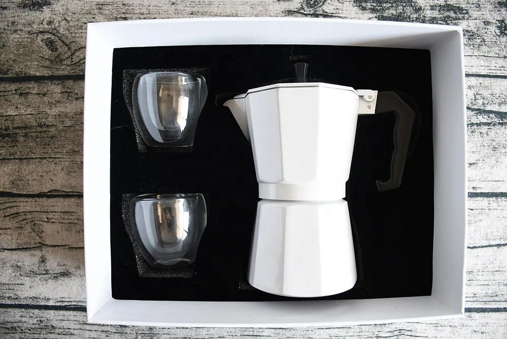 Stovetop Espresso Maker Set, Moka Pot 