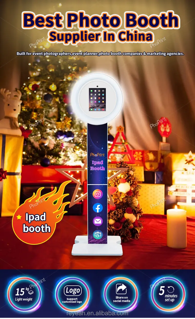 Led Ipad Booth Portable Photo Booth Machine Kiosk Station Ipad Air