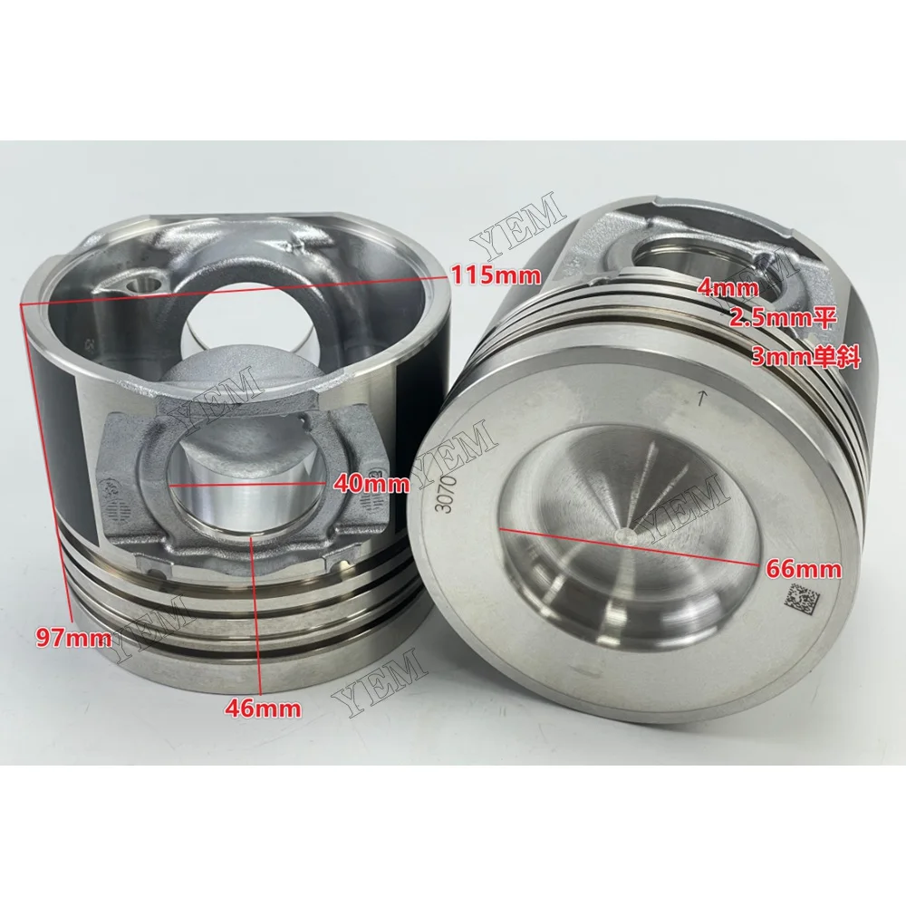 Piston 8-98215307-0 Fit for Isuzu 4HK1T Engine 2