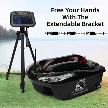 CHEERY Years High-end Fei Lang Four-in-one Remote Control European Carp Fishing Bait Boat GPS 5KG Load Capacity Black – Lure – view 3