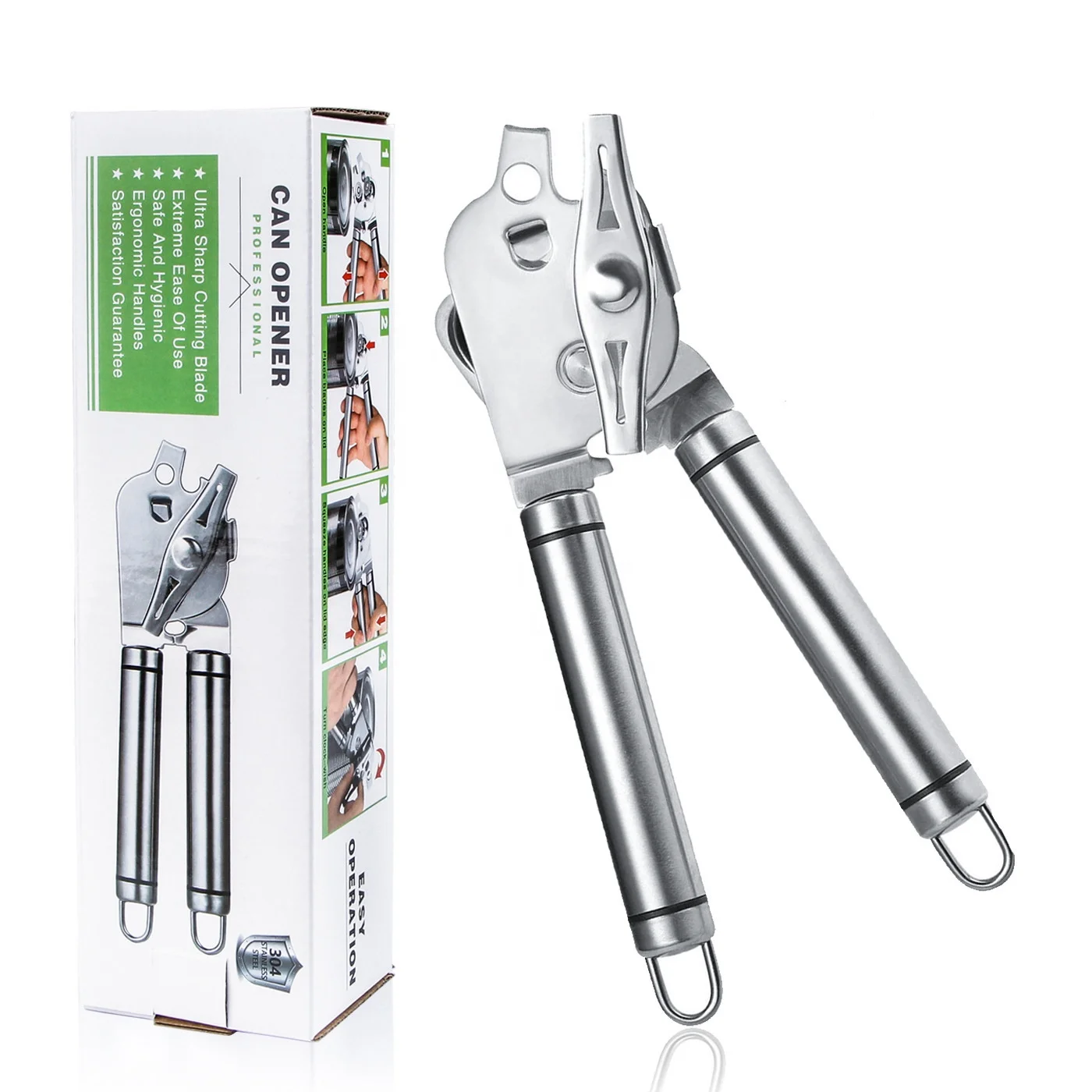 Professional Safety Cut Can Openers, Flat Edge Can Openers, Hand-held  Manuel Can Openers, Ergonomic Flat Edge Can Openers, Built-in Food Grade  Stainless Steel Kitchen And Restaurant Can Openers 