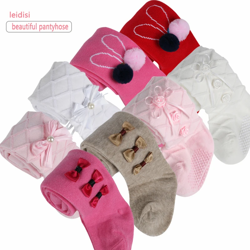 Детские Нескользящие колготки разнообразные хлопковые для женщин кружевные аксессуары детей