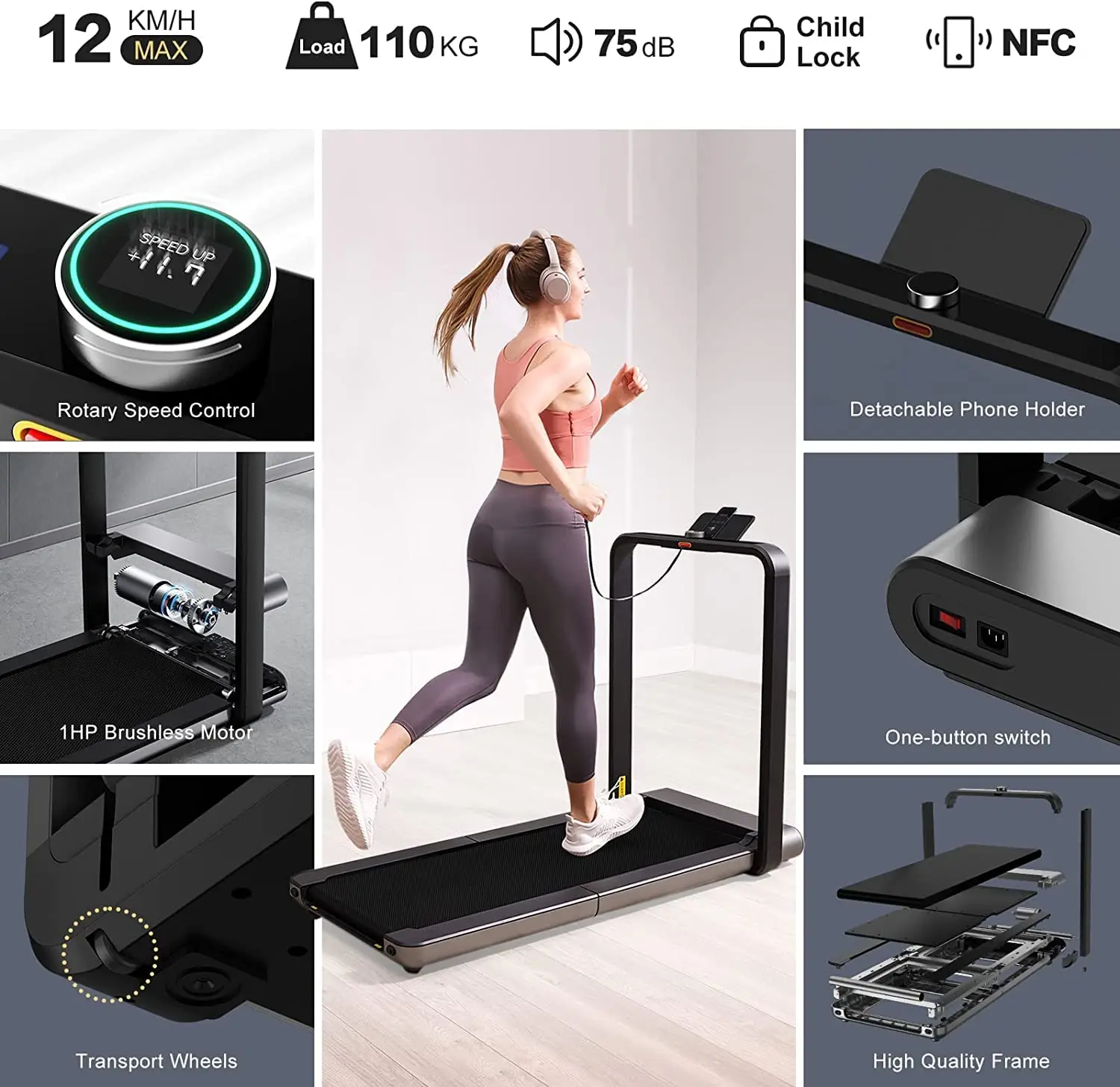 キングスミス WalkingPad X21 蛇腹型トレッドミル スマートランニング